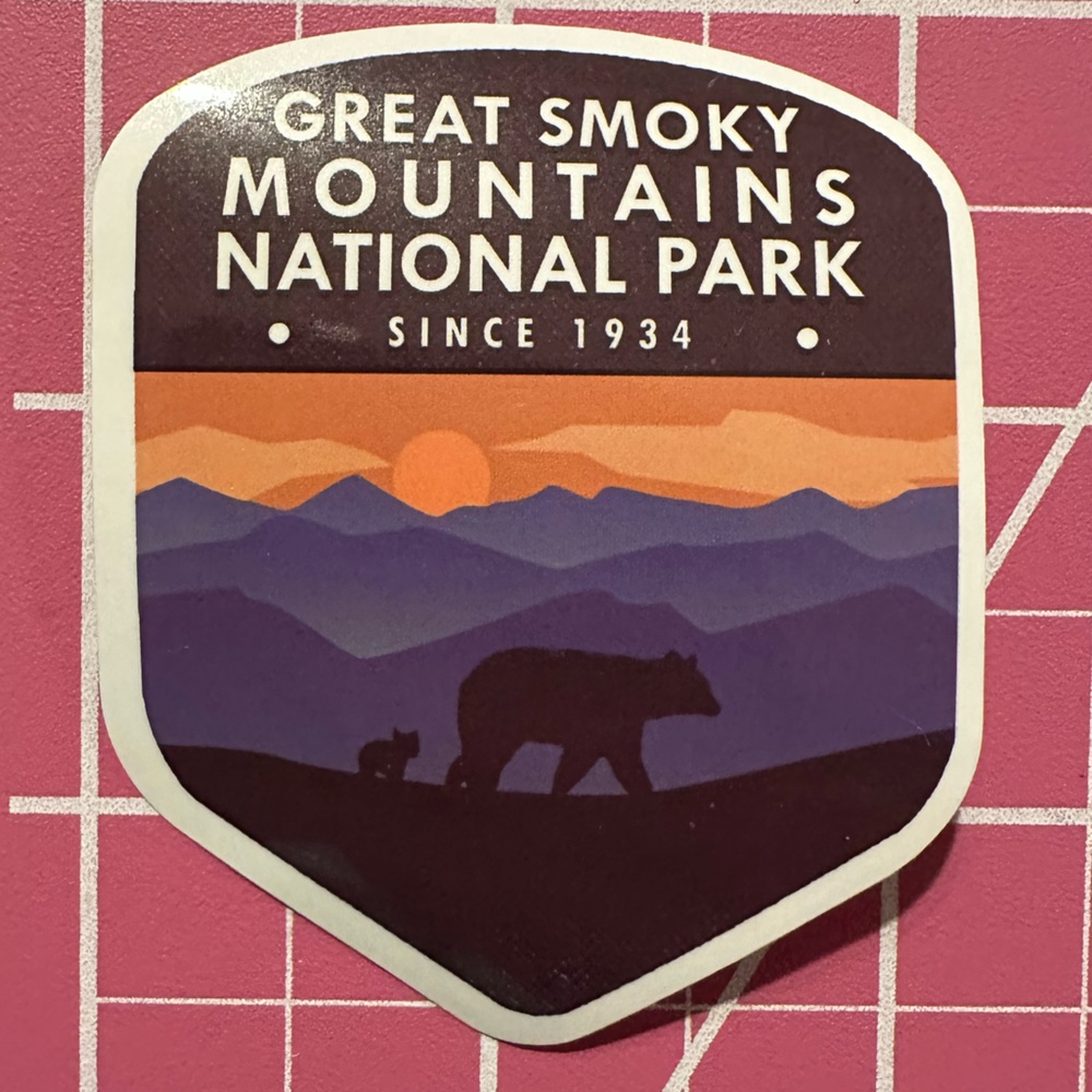 💜13/$13 +Bundle Sticker Sale | Travel Great Smoky Mountains Waterproof Sticker
